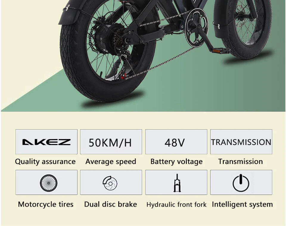 US Stock 1500w 48V Fat Tire Electric Bike Motorcycle Adults Off Road With Removable Dual Battery Mountain All-Terrain Bikes