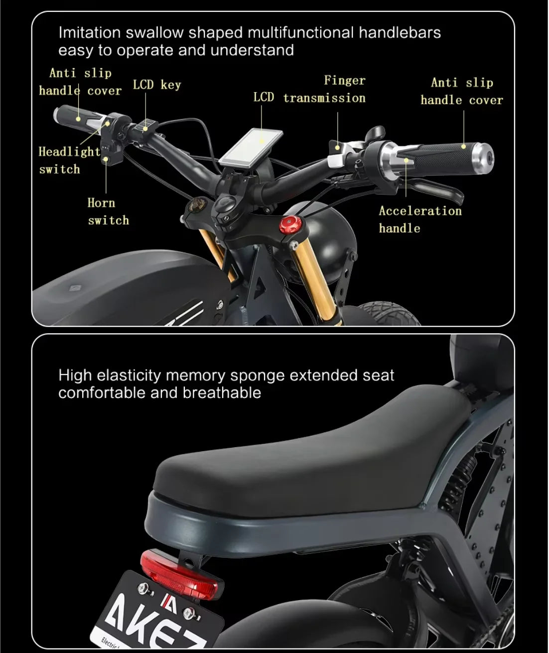 US Stock 1500w 48V Fat Tire Electric Bike Motorcycle Adults Off Road With Removable Dual Battery Mountain All-Terrain Bikes