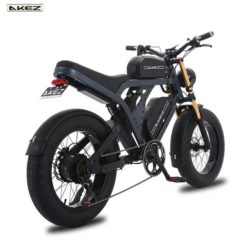 US Stock 1500w 48V Fat Tire Electric Bike Motorcycle Adults Off Road With Removable Dual Battery Mountain All-Terrain Bikes