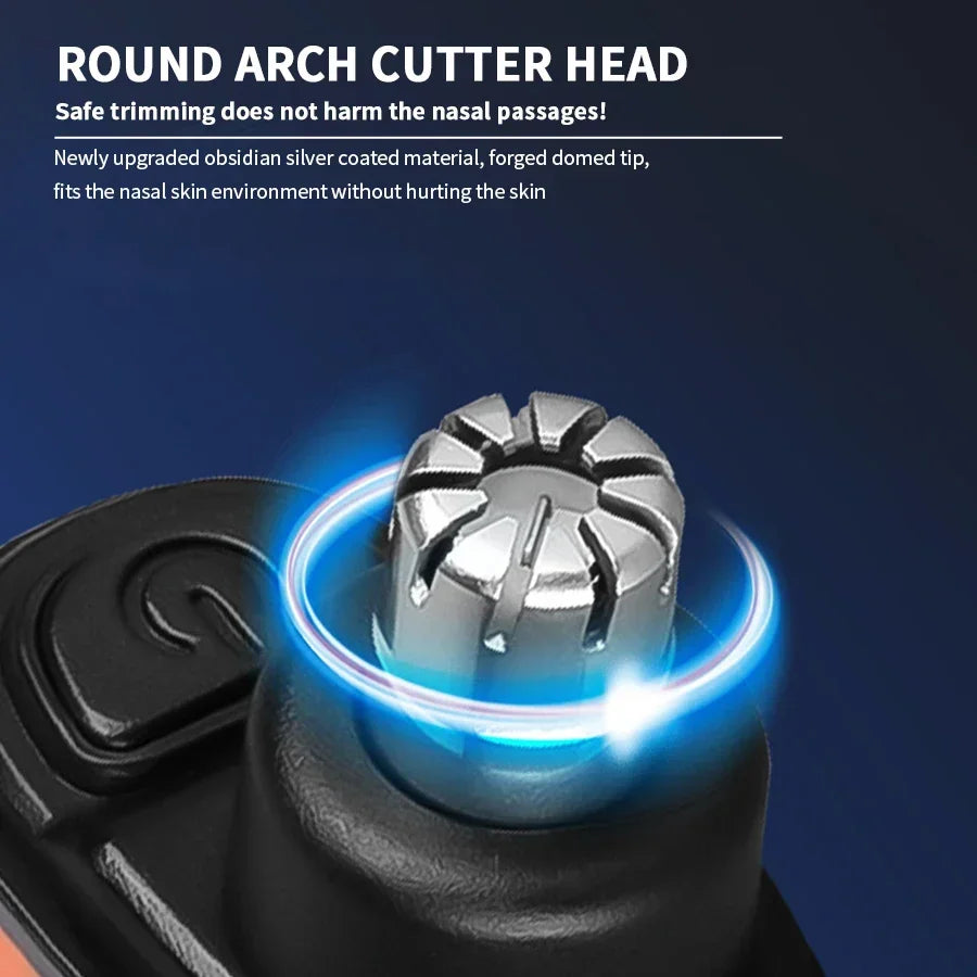 2 In 1 Electric Portable Ear And Nose Hair Eyebrow Trimmer Clipper  For Men