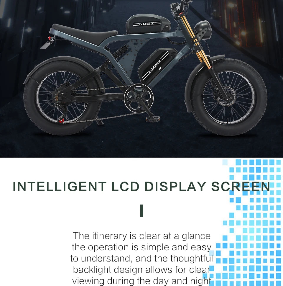 US Stock 1500w 48V Fat Tire Electric Bike Motorcycle Adults Off Road With Removable Dual Battery Mountain All-Terrain Bikes