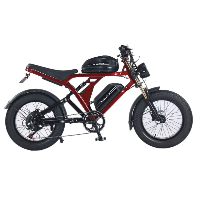 US Stock 1500w 48V Fat Tire Electric Bike Motorcycle Adults Off Road With Removable Dual Battery Mountain All-Terrain Bikes
