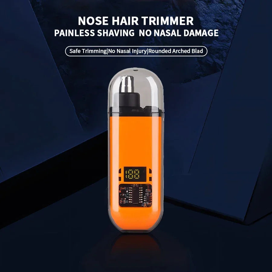 2 In 1 Electric Portable Ear And Nose Hair Eyebrow Trimmer Clipper  For Men