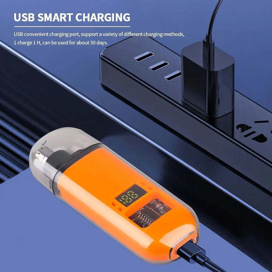 2 In 1 Electric Portable Ear And Nose Hair Eyebrow Trimmer Clipper  For Men