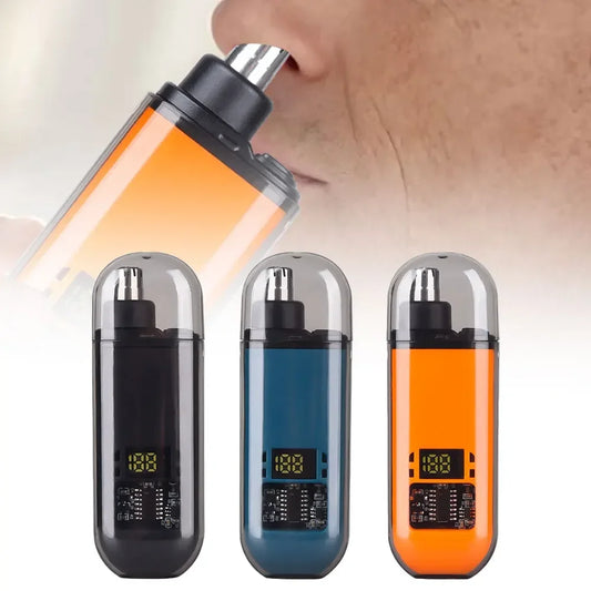 2 In 1 Electric Portable Ear And Nose Hair Eyebrow Trimmer Clipper  For Men
