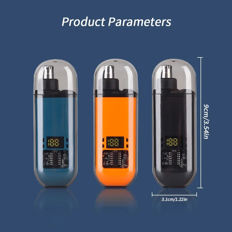 2 In 1 Electric Portable Ear And Nose Hair Eyebrow Trimmer Clipper  For Men