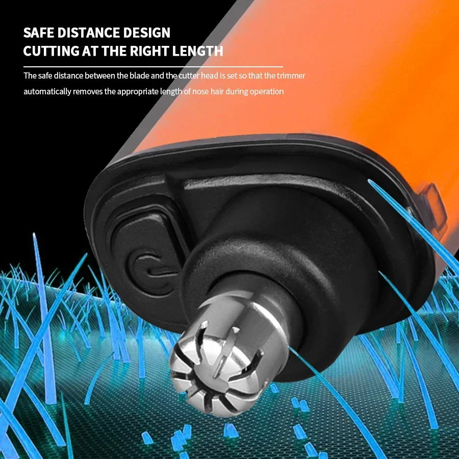 2 In 1 Electric Portable Ear And Nose Hair Eyebrow Trimmer Clipper  For Men